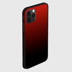 Чехол для iPhone 12 Pro Red gradient, цвет: 3D-черный — фото 2