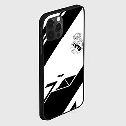 Чехол для iPhone 12 Pro Real Madrid geometry, цвет: 3D-черный — фото 2