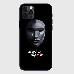 Чехол для iPhone 12 Pro Squid Game маска, цвет: 3D-черный