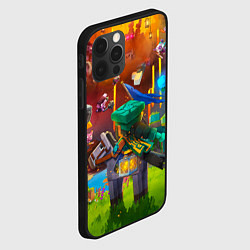 Чехол для iPhone 12 Pro Майнкрафт - странник на лошади, цвет: 3D-черный — фото 2