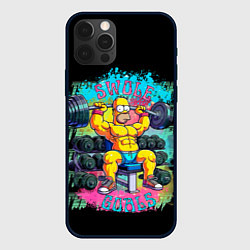 Чехол для iPhone 12 Pro Гомер Симпсон - цель раскачаться, цвет: 3D-черный