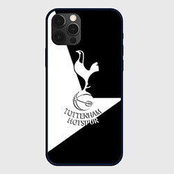 Чехол для iPhone 12 Pro Тоттенхэм спорт геометрия, цвет: 3D-черный