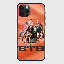 Чехол для iPhone 12 Pro BTS фотка на диване, цвет: 3D-черный