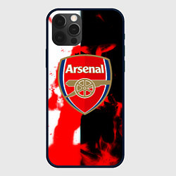 Чехол для iPhone 12 Pro Арсенал огонь, цвет: 3D-черный