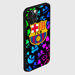 Чехол для iPhone 12 Pro Барселона x Маршмэллоу неоновый градиент, цвет: 3D-черный — фото 2