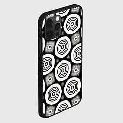 Чехол для iPhone 12 Pro Пятиугольные кольца, цвет: 3D-черный — фото 2