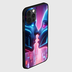 Чехол для iPhone 12 Pro Cyber love - metropolis neon glow, цвет: 3D-черный — фото 2