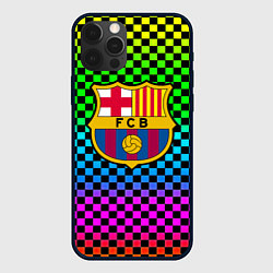 Чехол для iPhone 12 Pro Barcelona gradient neon, цвет: 3D-черный