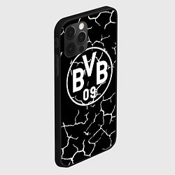 Чехол для iPhone 12 Pro Borussia черно белые, цвет: 3D-черный — фото 2