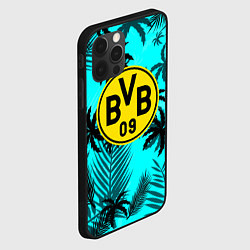 Чехол для iPhone 12 Pro Borussia неоновые тропики гта, цвет: 3D-черный — фото 2