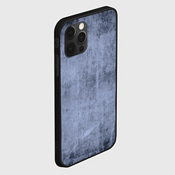 Чехол для iPhone 12 Pro Текстура серо-синий бетон, цвет: 3D-черный — фото 2