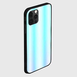 Чехол для iPhone 12 Pro Neon white blue lines, цвет: 3D-черный — фото 2