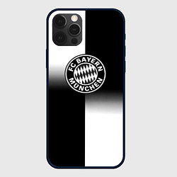 Чехол для iPhone 12 Pro Бавария Мюнхен геометрия градиент, цвет: 3D-черный