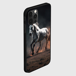 Чехол для iPhone 12 Pro Белая лошадь, цвет: 3D-черный — фото 2