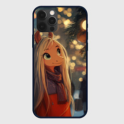 Чехол для iPhone 12 Pro Новогодняя лошадка, цвет: 3D-черный