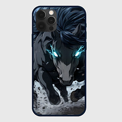 Чехол для iPhone 12 Pro Мощный конь, цвет: 3D-черный