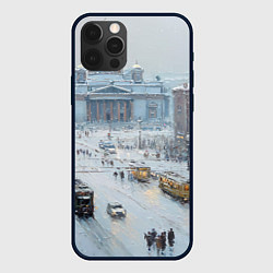 Чехол iPhone 12 Pro Новогодняя улица Питера