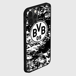 Чехол для iPhone 12 Pro Боруссиа белые краски, цвет: 3D-черный — фото 2