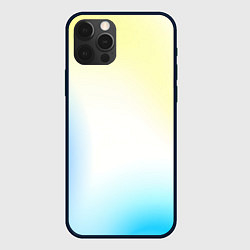 Чехол для iPhone 12 Pro Color yellow blue white, цвет: 3D-черный
