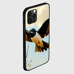 Чехол для iPhone 12 Pro Полёт ласточки, цвет: 3D-черный — фото 2