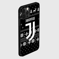 Чехол для iPhone 12 Pro Ювентус новый год текстура, цвет: 3D-черный — фото 2
