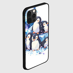 Чехол для iPhone 12 Pro Пингвины и лёд, цвет: 3D-черный — фото 2