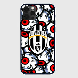 Чехол для iPhone 12 Pro Ювентус глаза, цвет: 3D-черный