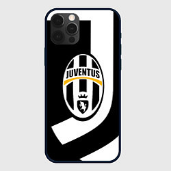 Чехол для iPhone 12 Pro Ювентус полосы спорт линии, цвет: 3D-черный