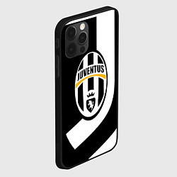 Чехол для iPhone 12 Pro Ювентус полосы спорт линии, цвет: 3D-черный — фото 2