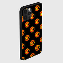 Чехол для iPhone 12 Pro Manchester United Pattern, цвет: 3D-черный — фото 2