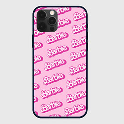 Чехол для iPhone 12 Pro Barbie Pattern, цвет: 3D-черный