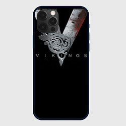 Чехол для iPhone 12 Pro Vikings Emblem, цвет: 3D-черный