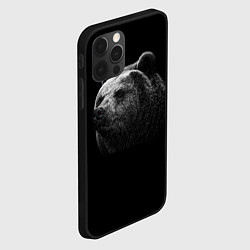 Чехол для iPhone 12 Pro Взгляд мишки, цвет: 3D-черный — фото 2