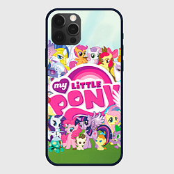 Чехол для iPhone 12 Pro My Little Pony, цвет: 3D-черный
