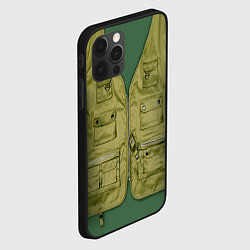 Чехол для iPhone 12 Pro Жилетка рыбака, цвет: 3D-черный — фото 2