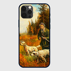 Чехол для iPhone 12 Pro Охота на утку, цвет: 3D-черный