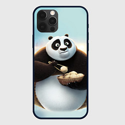 Чехол для iPhone 12 Pro Кунг фу панда, цвет: 3D-черный