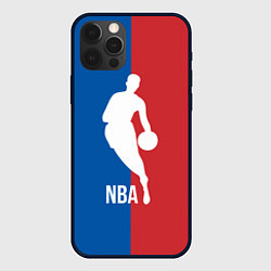 Чехол для iPhone 12 Pro Эмблема NBA, цвет: 3D-черный