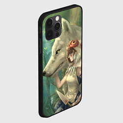 Чехол для iPhone 12 Pro Принцесса и волк, цвет: 3D-черный — фото 2