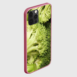 Чехол для iPhone 12 Pro Брокколи, цвет: 3D-малиновый — фото 2