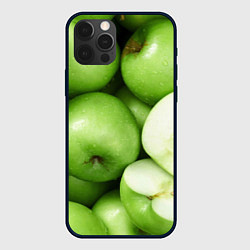 Чехол для iPhone 12 Pro Яблочная, цвет: 3D-черный