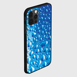 Чехол для iPhone 12 Pro Капли воды, цвет: 3D-черный — фото 2