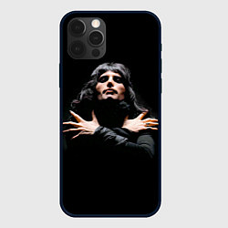 Чехол для iPhone 12 Pro Фредди Меркьюри, цвет: 3D-черный