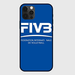 Чехол для iPhone 12 Pro Волейбол FIVB, цвет: 3D-черный