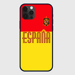 Чехол для iPhone 12 Pro Сборная Испании: Евро 2016, цвет: 3D-черный