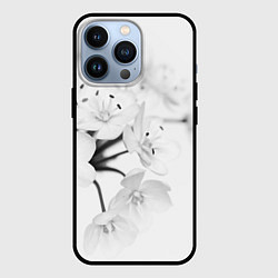 Чехол для iPhone 13 Pro Белая сакура, цвет: 3D-черный