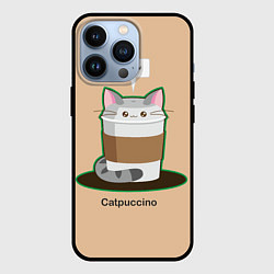 Чехол для iPhone 13 Pro Catpuccino, цвет: 3D-черный