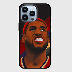 Чехол для iPhone 13 Pro LeBron Smile, цвет: 3D-черный