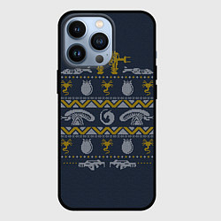 Чехол для iPhone 13 Pro Новогодний свитер Чужой, цвет: 3D-черный