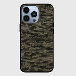 Чехол для iPhone 13 Pro Камуфляж рыбака, цвет: 3D-черный